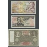 De Nederlandsche Bank, 100 gulden (2), 1942, serial number HH 003639 HR 063815, (Pick 51, 14A,...