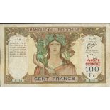 Banque de l'Indo-Chine, Tahiti, 100 francs, ND (1940), prefix S.140, (Pick 16A),