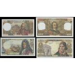 Banque de France, 100 nouveaux francs, 1960, prefix C.44, (Pick 144a, 147b, 148e, 149c),