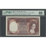 Government of Iraq, 1/2 dinar, L. 1931, ND (1942), serial number E303,479, (Pick 17a, TBB B119a...