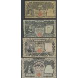 Il Banco di Napoli, a near set of 1908-21 issue, (Pick S856-S859),