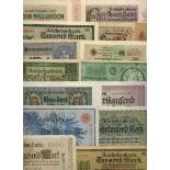 Germany, 5 - 500,000,000 marks, 1908-33, (Pick 31, 43, 44b, 56b, 63, 67a., 68, 69a, 70, 74b, 76...