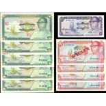 Central Bank of the Gambia, 1 dalasi, ND (1978), prefix J, (Pick 8a, 9a, b, 10as, 10a, b, TBB B...