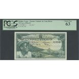 Banque Centrale de Congo-Belge et du Ruanda-Urundi, 20 francs, 1st August 1957, serial number X...