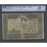 Bank of Madras, India, 500 rupees, Madras, 15 October 1845, serial number 1366, (Pick S145, Raz...