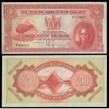 Reserve Bank of New Zealand, £50, 1 August 1934, serial number T 050687, (Pick 157, TBB B104a,...