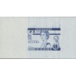 Reserve Bank of Fiji, a partial die proof for a $2, ND (ca 1991), (Pick 90 for similar, TBB B50...