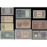 A group of Biglietti di Stato notes. (Pick 20g, 23e, 23g, 25a, 25c, 26, 27, 28, 29a, b, c, 30a,...