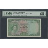 Central Bank of Ceylon, 10 rupees, 16th October 1954, serial number L/39 743073, (TBB B307 Pick...