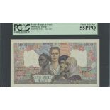 Banque de France, 5000 francs, 28th June 1945, serial number P. 757 241 (Pick 103c)