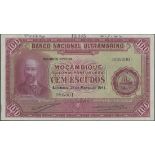 Banco Nacional Ultramarino, Mozambique, specimen 100 Escudos, 27th March 1941, serial number 58...