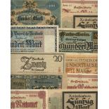 Reichsbanknote, Germany, 50 mark (2), 1918, one series A 001 and the other A 003, (Pick 64b, 18...