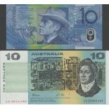 Commonwealth of Australia, $10 (2), ND (1974-2001), AA 93000660, AA93000660, (Pick 45g, 52a)
