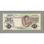 Bank of Ghana, a printers archival composite obverse essay on card for a proposed issue of £1,...