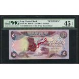 Central Bank of Iraq, specimen 5 dinars, 1980, zero serial number, (Pick 70s, TBB B327as),