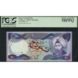 Central Bank of Iraq, specimen 10 dinars, 1980, zero serial numbers, (Pick 71s, TBB B328as),