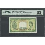 Malaya and British Borneo $5, 1953, A/33 742785, (Pick 2a.)