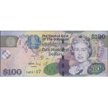 Central Bank of the Bahamas, $100, 2009, replacement serial number Z 002107, (Pick 76r, TBB B34...