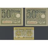 Magistrat der Stadt Danzig, 50 pfennig (2), 1919, serial number 106877 and 152448, (Pick 12, Sc...