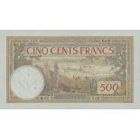 Banque d'Etat du Maroc, 500 francs, 10 November 1948, (Pick 15b, TBB B215f),