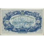 Banque Nationale de Belgique, specimen 500 francs, ND (ca 1910), no serial numbers, (Pick 72s),