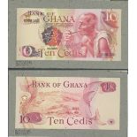 Bank of Ghana, 10 cedis, 13 January 1972, A/1 000000, (Pick unlisted, like 16 for type)