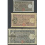 Banco di Sicilia, 25 Lire, 1918, 50 Lire, 1897, 1913 (3), 1915 (2), 100 Lire, 1913, (Pick S895-...