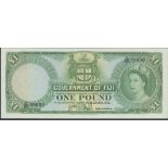 Government of Fiji, £1, 1 December 1965, serial number C/20 99050, (Pick 53h, TBB B330h),