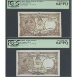 Banque Nationale de Belgique, 20 francs (2), 28th December 1931, 19th December 1944, serial num...