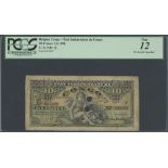 Etat Independent du Congo, Congo Free State 10 francs, 7 February 1896, serial number 001697, (...