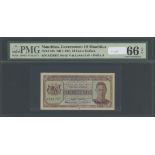 Government of Mauritius, 50 Cents, ND (1940), serial number A926357, (Pick 25),