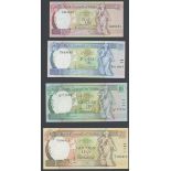 Malta, Bank of Central Malta, set of 4 notes from the 1989 issue, (Pick 41 to 44),