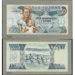 Bank of Ghana, 500 cedis, 4 June 1986, A/1 0000000, (Pick unlisted)