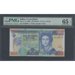 Central Bank of Belize, $100, 1st November 2006, serial number DB 689912, (Pick 71b, TBB B329),