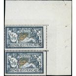 France 1900-27 "Merson" Issues 1900 Issue 5fr. double perforation on three sides at base