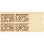 France 1900-27 "Merson" Issues 1900 Issue 50c. essay in issued colours with printed perforation...