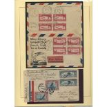 France 1928 "Ile de France" Issue 1928 and 1929 three return flight covers to France bearing Un...