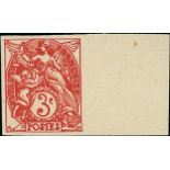 France 1900-24 Type Blanc 3c. red, type IB,