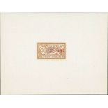 France 1900-27 "Merson" Issues 1914-19 Unissued Surcharges "pro patria/+25" in carmine on perfo...
