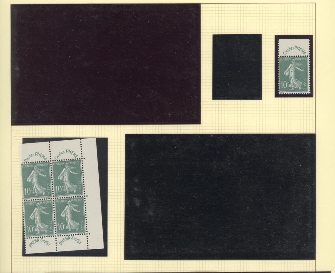 France Semeuse 1920-22 5c. orange (90) with Millesimes, pre-printing paper creases, misperforat... - Image 10 of 14