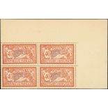 France 1900-27 "Merson" Issues 1900 Issue 40c. essay in issued colours with printed perforation...