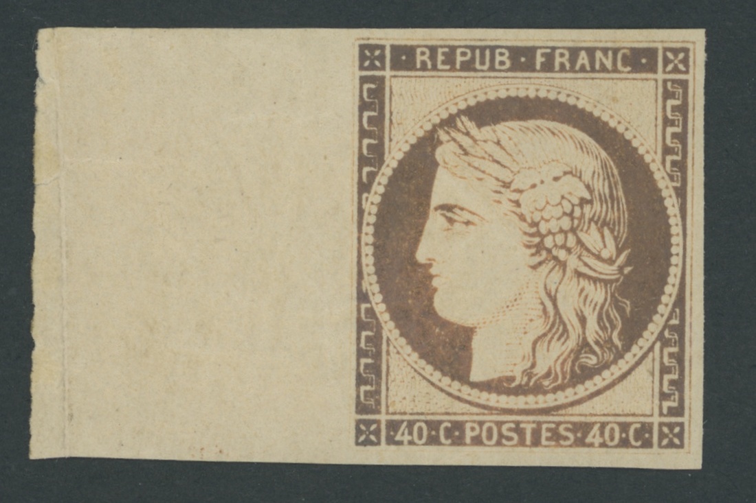 France 1849-50 First Issue 10c., 15c., 20c., 25c., 40c. and 1fr., set of six 1862 reprints; - Image 5 of 5