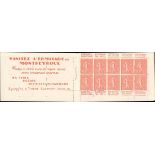 France Booklets Semeuse 50c. red Type IIB, 5f. booklets, one perforated in the margin at left,