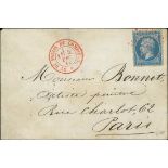 France 1862 Perforated "Empire" Issue 20c. blue, a quite well centred example of great freshnes...