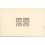 France 1900-27 "Merson" Issues 1900 Issue 2fr. in issued colour, "epreuve de luxe" of the block...