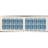France Booklets Semeuse 30c. blue 6f. booklet , all overprinted "specimen"; hinge marks on back...
