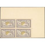 France 1900-27 "Merson" Issues 1900 Issue 2fr. essay in issued colours with printed perforation...