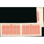 France Booklets Semeuse 50c. red 10f. booklet containing type IIB, showing a stunning pre-guill...