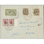 France 1919-22 Type Blanc Surcharged "GC" Paper ½c. on 1c. grey, surcharge inverted,