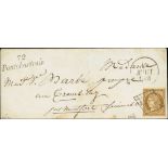 France 1849-50 First Issue 10c. dark greenish bistre, a fresh example with clear to large margi...